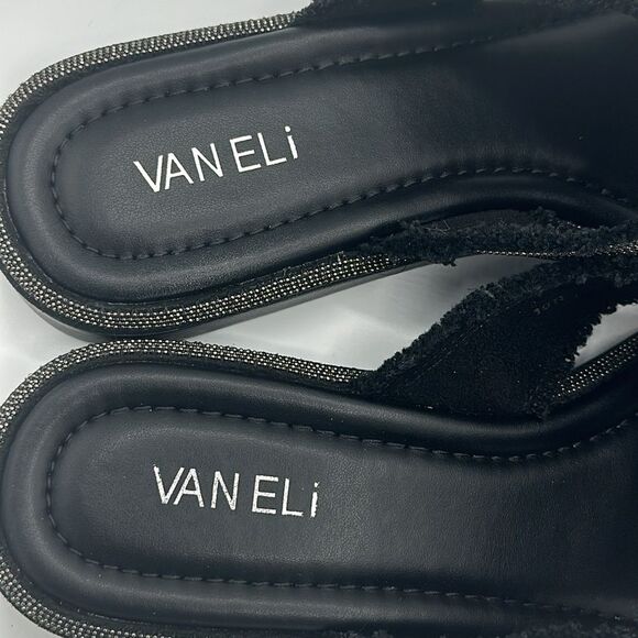 Vaneli Bogie Slides Size 10N Black Canvas NIB - Picture 10 of 14